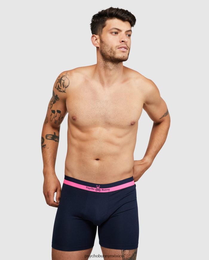 Pack de 2 calzoncillos tipo bóxer de punto para hombre. Azul marinoR46422758 Psycho Bunny