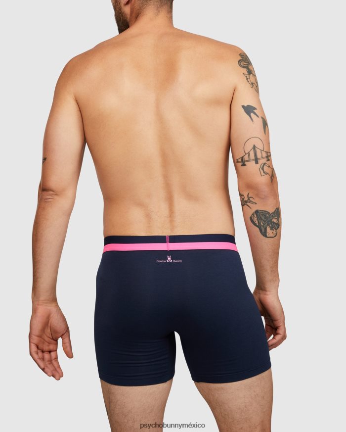 Pack de 2 calzoncillos tipo bóxer de punto para hombre. Azul marinoR46422758 Psycho Bunny