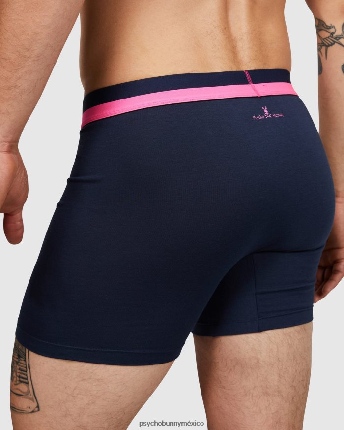 Pack de 2 calzoncillos tipo bóxer de punto para hombre. Azul marinoR46422758 Psycho Bunny
