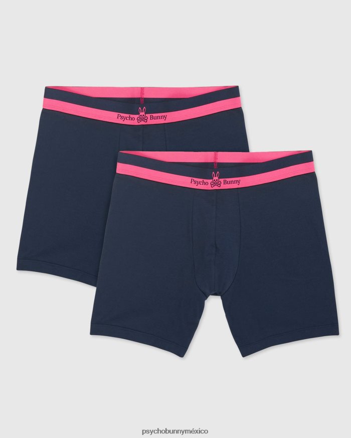 Pack de 2 calzoncillos tipo bóxer de punto para hombre. Azul marinoR46422758 Psycho Bunny