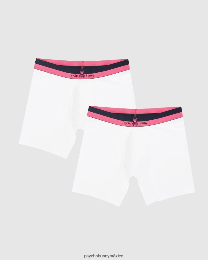 Pack de 2 calzoncillos tipo bóxer de punto para hombre. blancoR46422753 Psycho Bunny