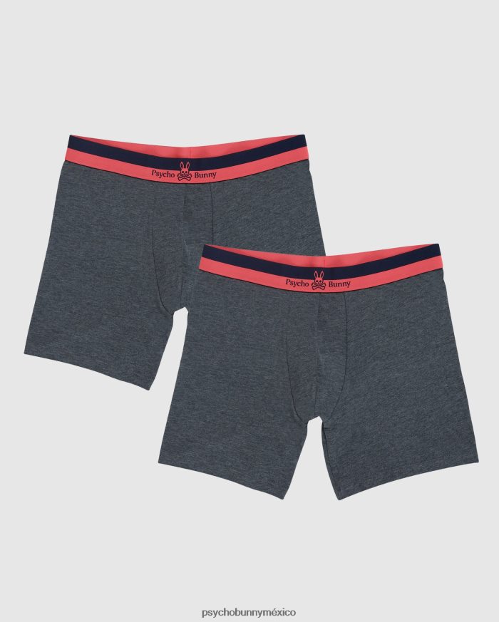 Pack de 2 calzoncillos tipo bóxer de punto para hombre. tormenta de brezoR46422757 Psycho Bunny