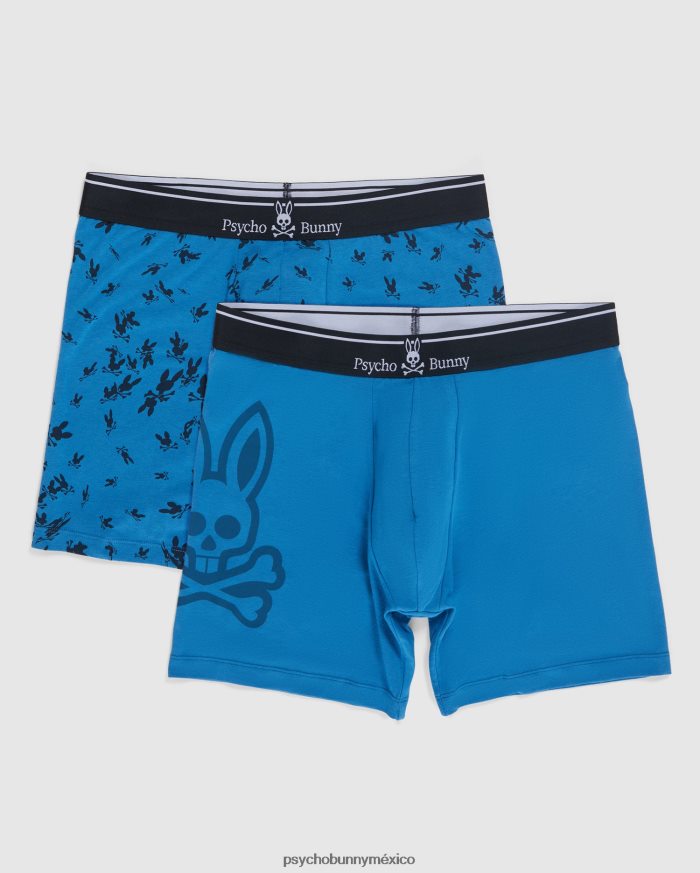 paquete de 2 calzoncillos tipo bóxer para hombre azul yaleR46422727 Psycho Bunny