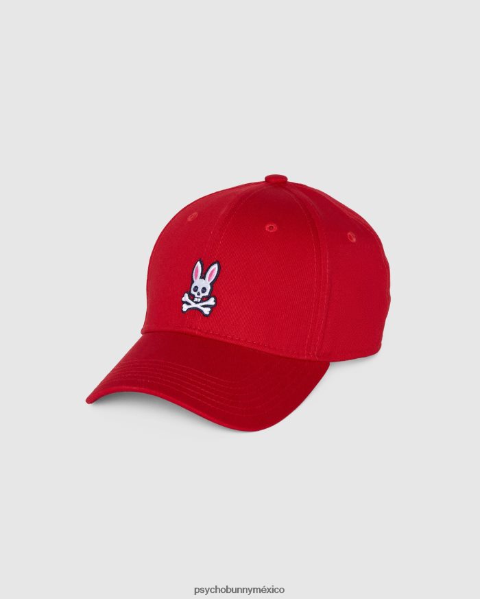 gorra de béisbol clásica para hombre rojo brillanteR46422656 Psycho Bunny