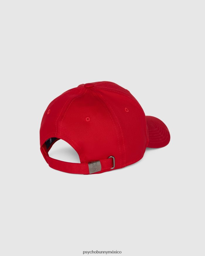 gorra de béisbol clásica para hombre rojo brillanteR46422656 Psycho Bunny