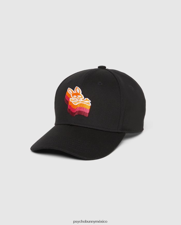 gorra de béisbol con gráfico dalles para hombre negroR46422672 Psycho Bunny