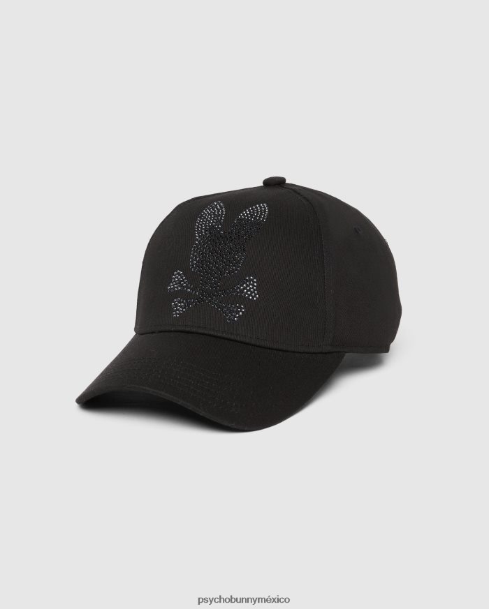 gorra de béisbol de cristal galena para mujer negroR46422681 Psycho Bunny