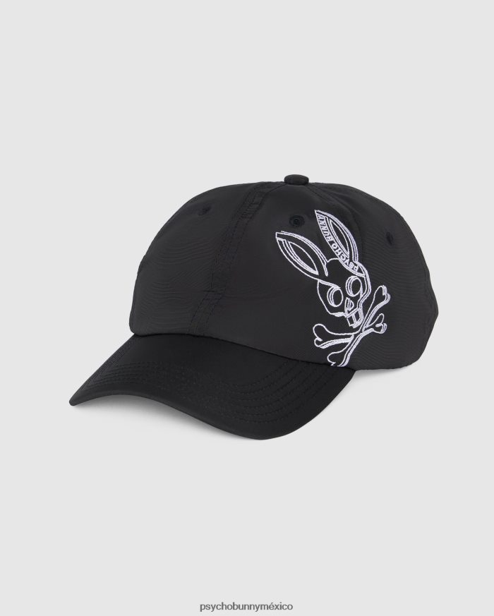 gorra de béisbol de sarga para hombre negroR46422313 Psycho Bunny