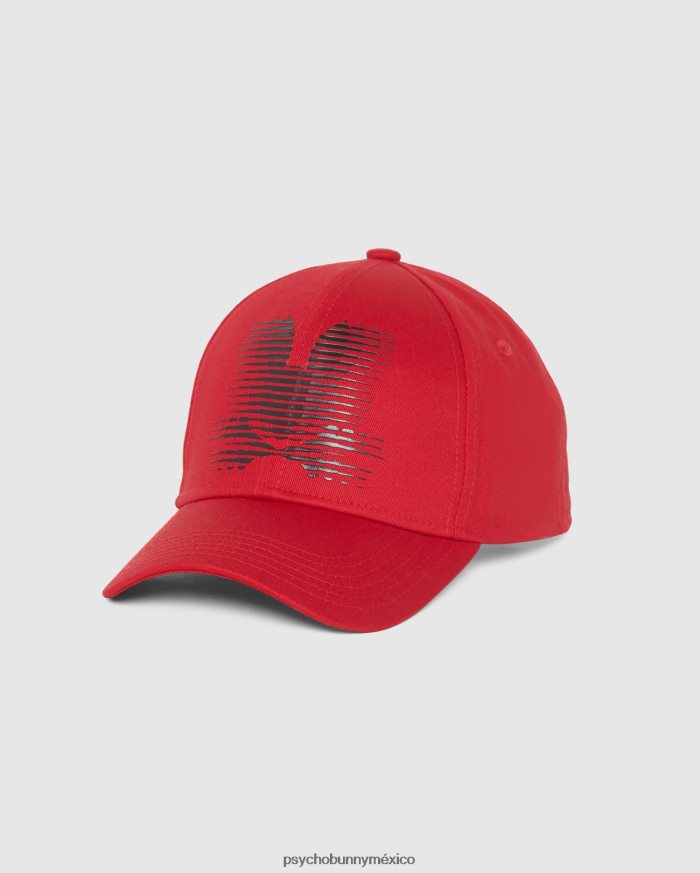 gorra de béisbol turing para hombre rojo brillanteR46422688 Psycho Bunny