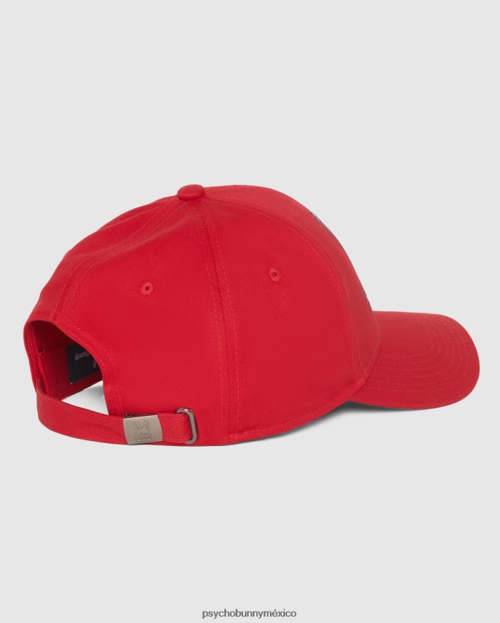 gorra de béisbol turing para hombre rojo brillanteR46422688 Psycho Bunny