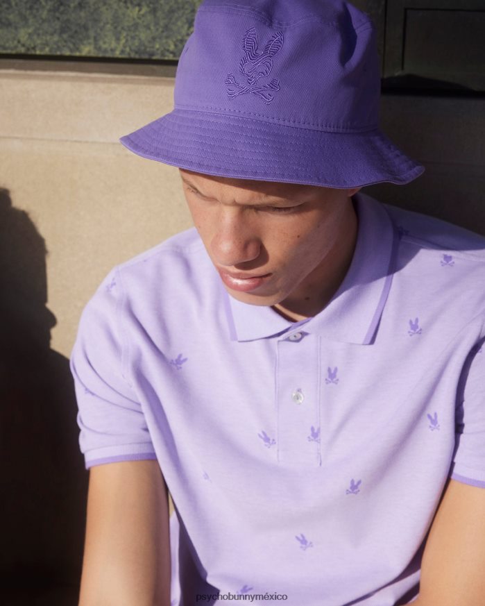 sombrero de pescador con borde para hombre lavandaR46422305 Psycho Bunny