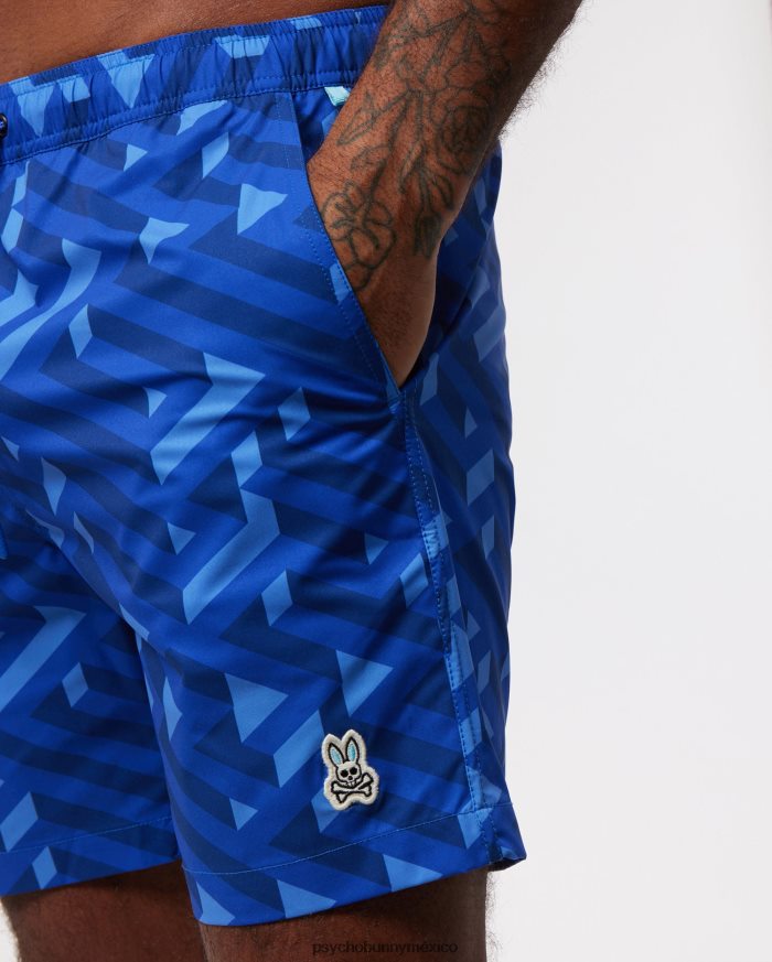 bañador pisani hombre azul brillanteR46422280 Psycho Bunny