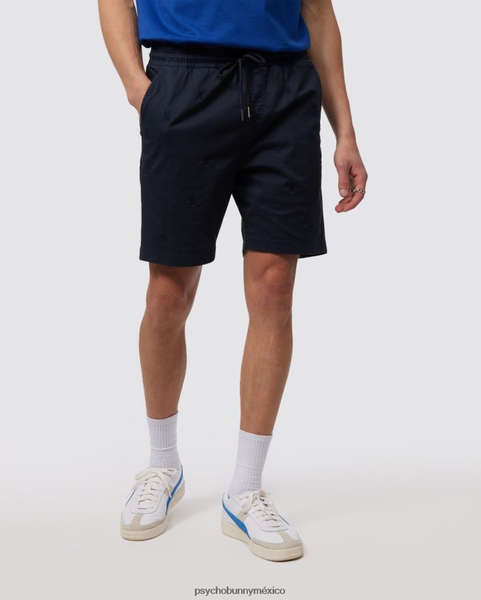 pantalón corto con cintura elástica y bordado de islas para hombre ArmadaR46422455 Psycho Bunny