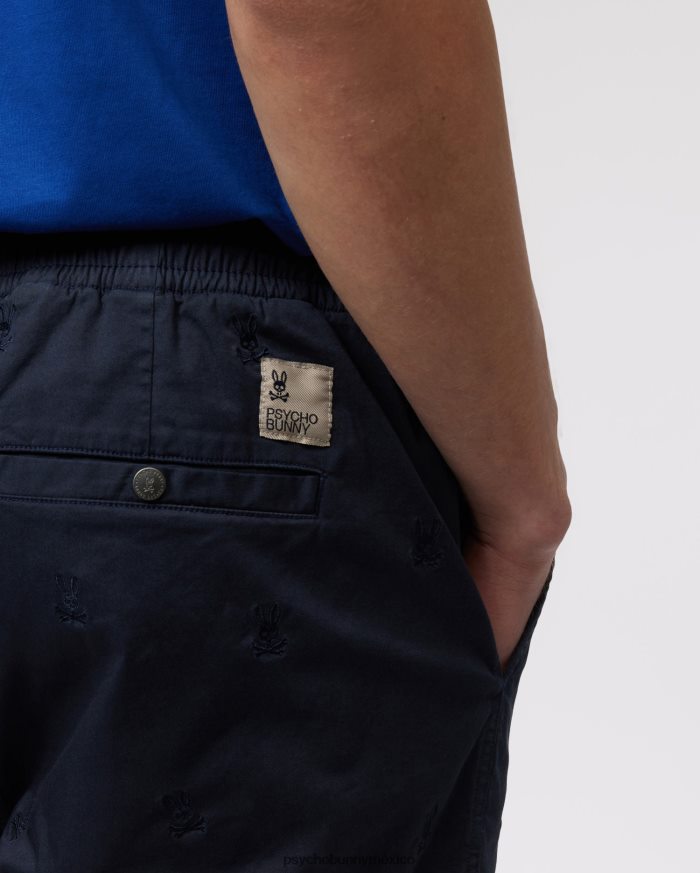 pantalón corto con cintura elástica y bordado de islas para hombre ArmadaR46422455 Psycho Bunny