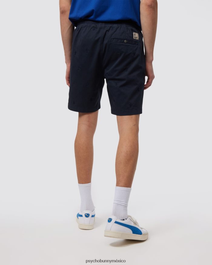 pantalón corto con cintura elástica y bordado de islas para hombre ArmadaR46422455 Psycho Bunny