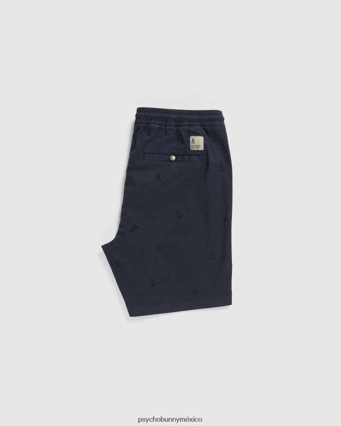 pantalón corto con cintura elástica y bordado de islas para hombre ArmadaR46422455 Psycho Bunny
