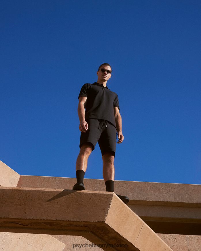 pantalones cortos de chándal para hombre negroR46422452 Psycho Bunny