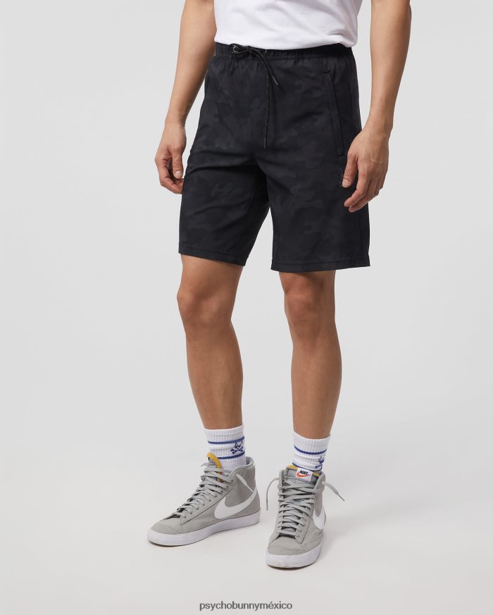 pantalones cortos de viajero para hombre camuflaje negroR46422463 Psycho Bunny