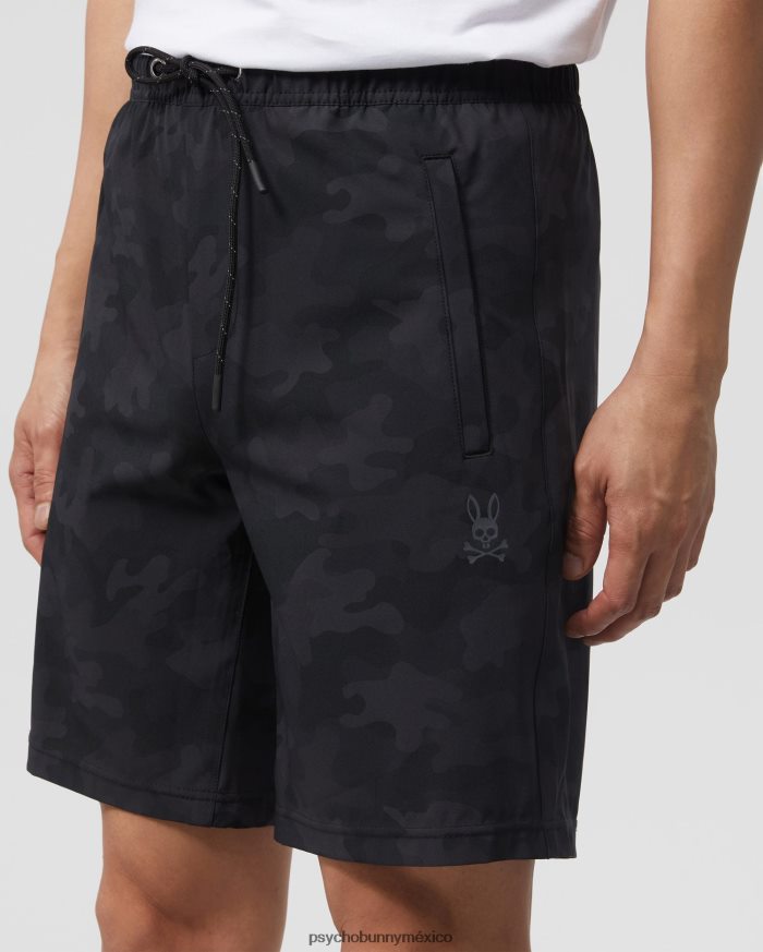 pantalones cortos de viajero para hombre camuflaje negroR46422463 Psycho Bunny