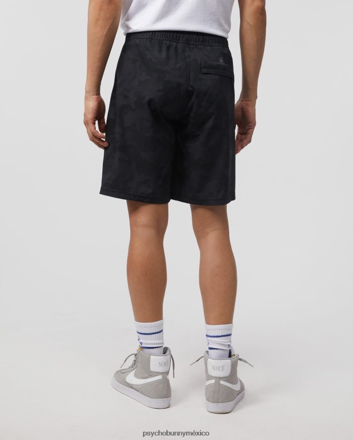 pantalones cortos de viajero para hombre camuflaje negroR46422463 Psycho Bunny