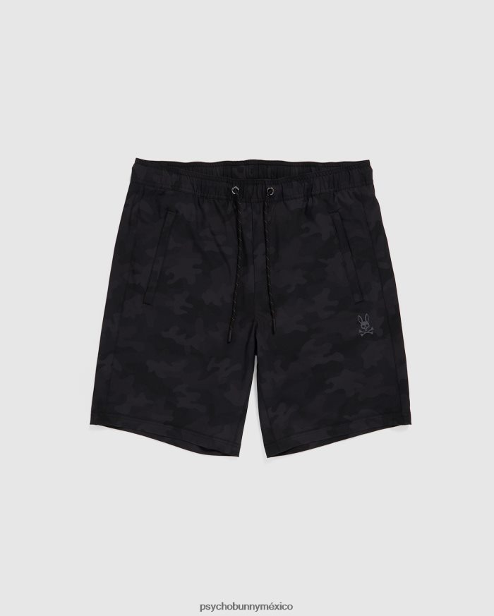 pantalones cortos de viajero para hombre camuflaje negroR46422463 Psycho Bunny