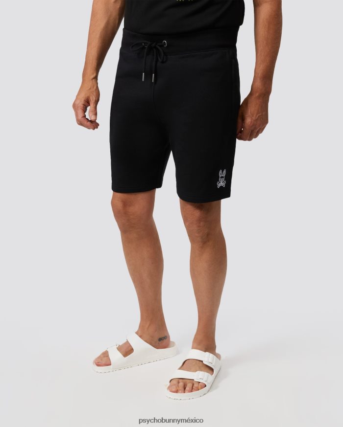 pantalones cortos deportivos bordados gresham para hombre negroR46422466 Psycho Bunny