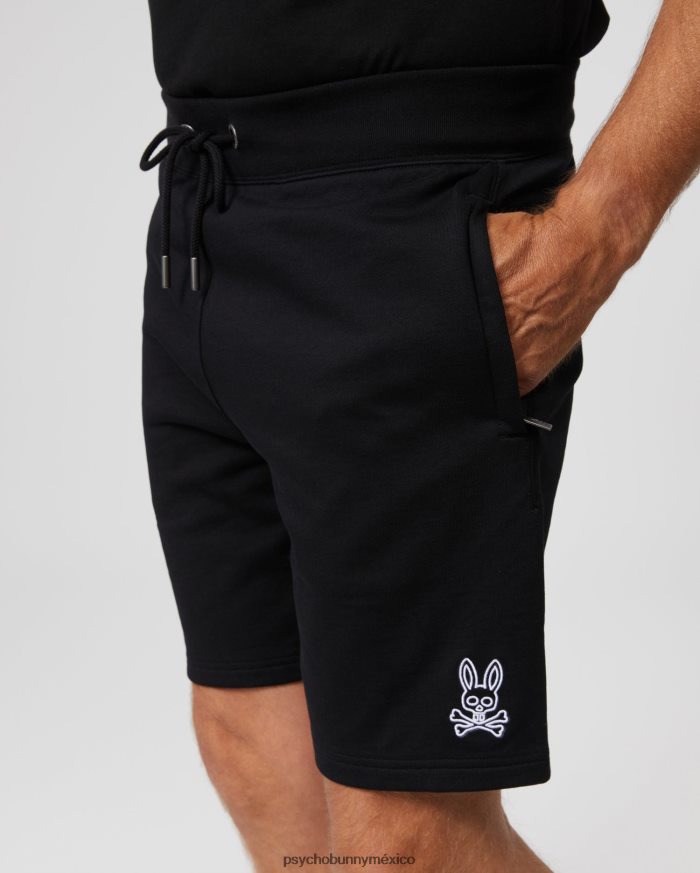 pantalones cortos deportivos bordados gresham para hombre negroR46422466 Psycho Bunny