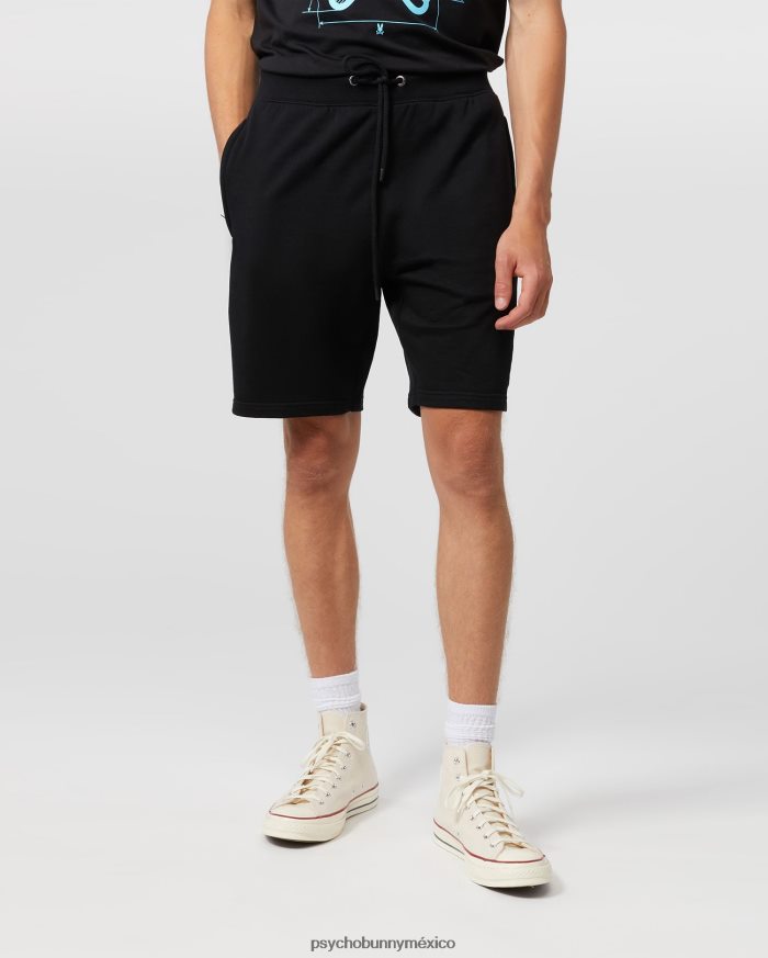 pantalones cortos deportivos bordados starwood para hombre negroR46422465 Psycho Bunny