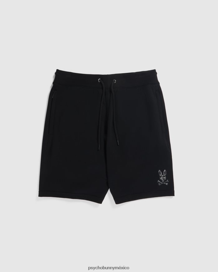 pantalones cortos deportivos bordados starwood para hombre negroR46422465 Psycho Bunny