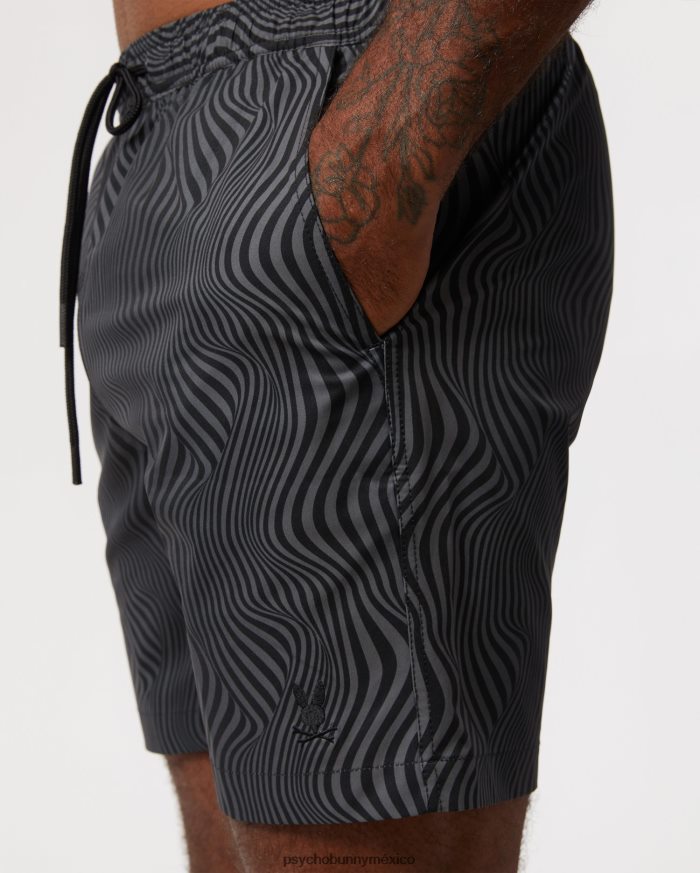 shorts de baño culver para hombre negroR46422519 Psycho Bunny