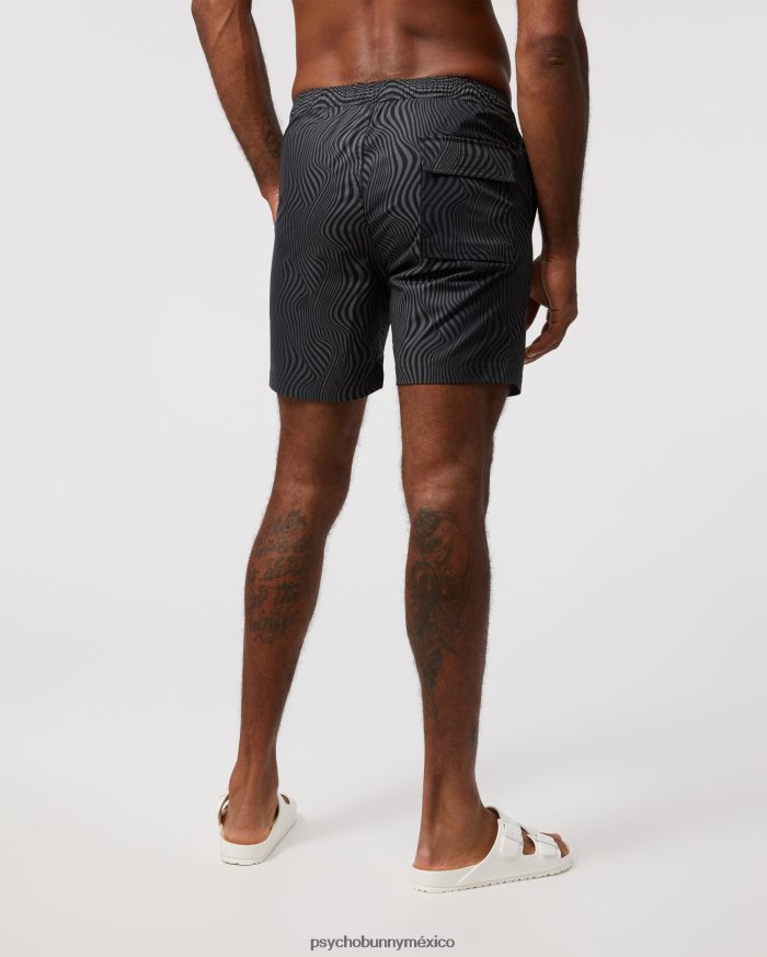 shorts de baño culver para hombre negroR46422519 Psycho Bunny