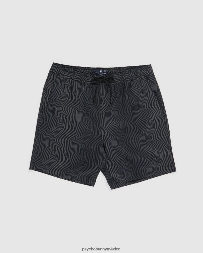 shorts de baño culver para hombre negroR46422519 Psycho Bunny