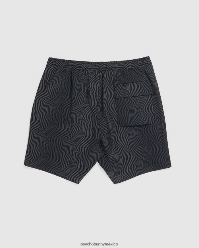 shorts de baño culver para hombre negroR46422519 Psycho Bunny