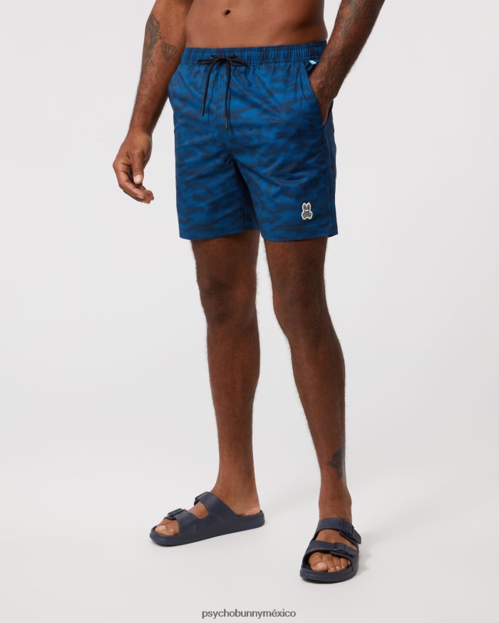 shorts de baño de camuflaje rockaway para hombre Mar EgeoR46422522 Psycho Bunny