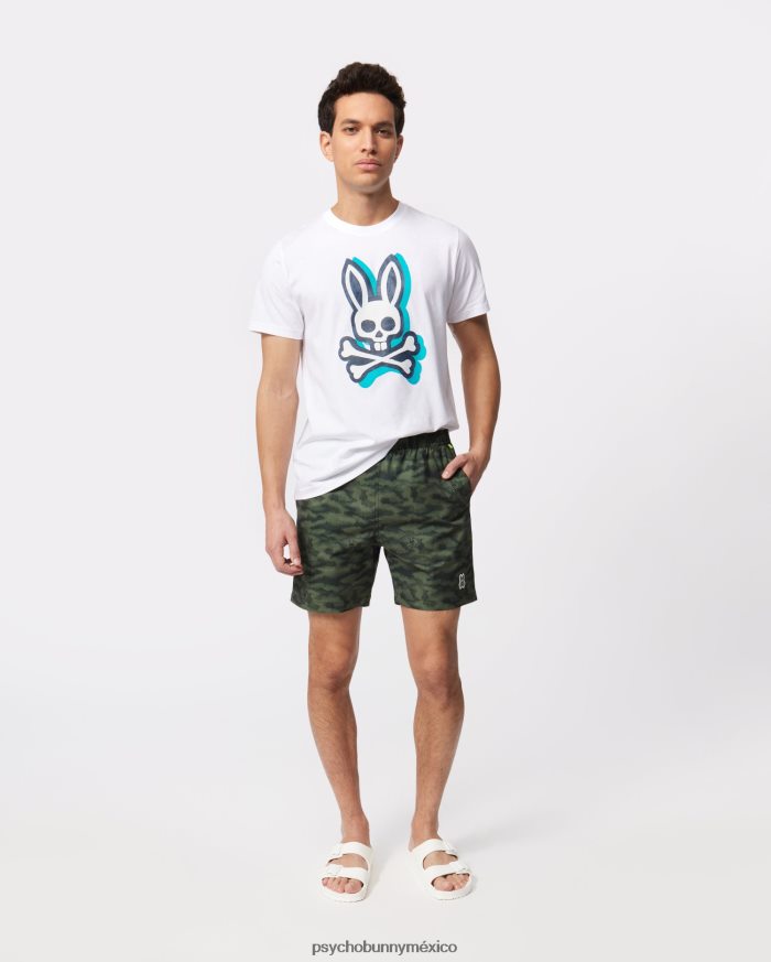 shorts de baño de camuflaje rockaway para hombre oliva oscuroR46422524 Psycho Bunny