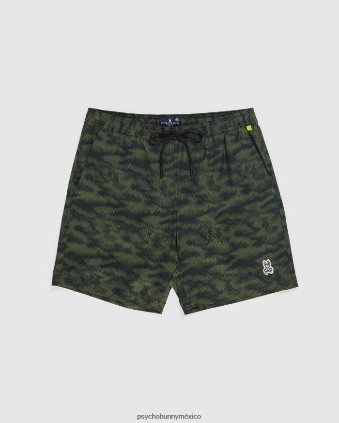 shorts de baño de camuflaje rockaway para hombre oliva oscuroR46422524 Psycho Bunny