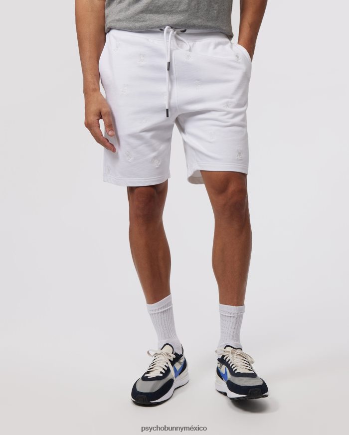 sudadera corta con bordado de woad para hombre blancoR46422282 Psycho Bunny