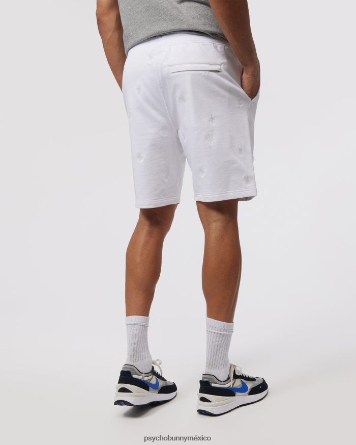 sudadera corta con bordado de woad para hombre blancoR46422282 Psycho Bunny