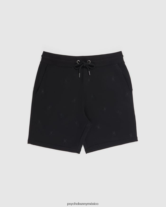 sudadera corta con bordado de woad para hombre negroR46422451 Psycho Bunny