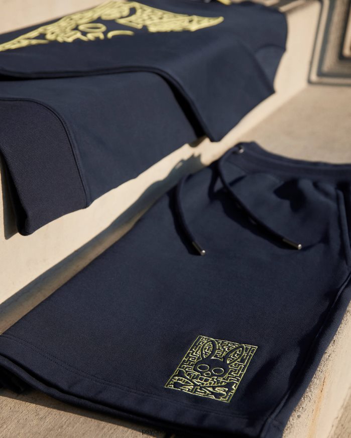 sudadera corta con bordado pisani para hombre ArmadaR46422299 Psycho Bunny