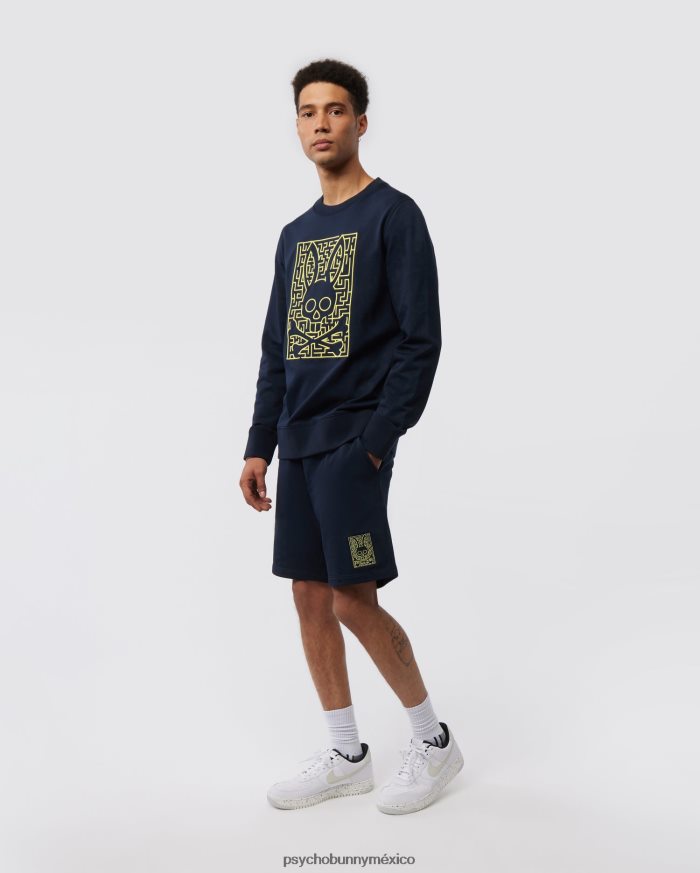 sudadera corta con bordado pisani para hombre ArmadaR46422299 Psycho Bunny