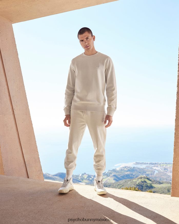 pantalón deportivo de contorno para hombre lino naturalR46422324 Psycho Bunny