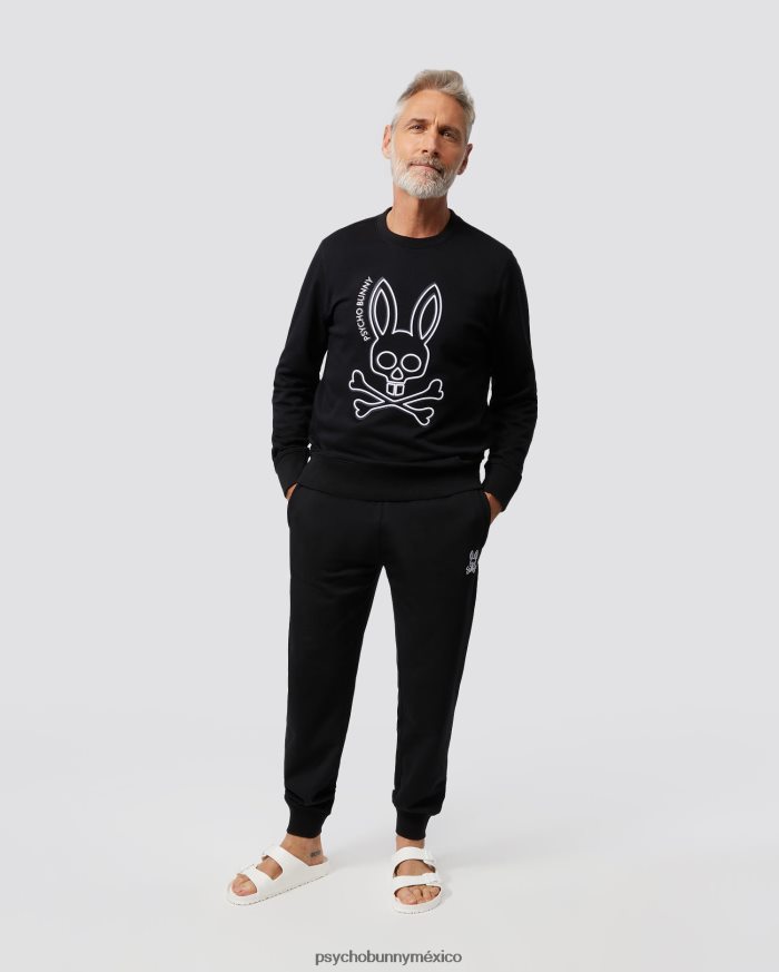 pantalones deportivos con conejito bordado gresham para hombre negroR46422499 Psycho Bunny