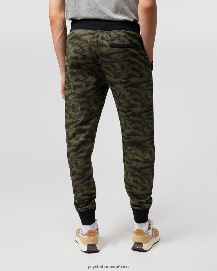 pantalones deportivos de camuflaje rockaway para hombre oliva oscuroR46422502 Psycho Bunny