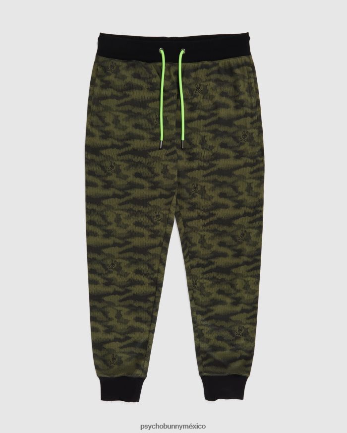 pantalones deportivos de camuflaje rockaway para hombre oliva oscuroR46422502 Psycho Bunny