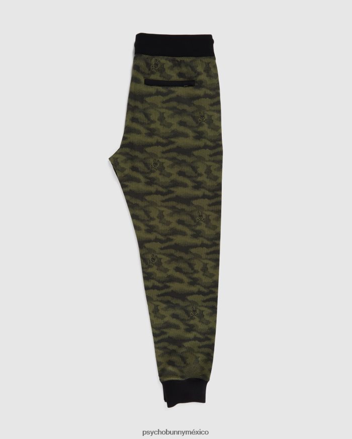 pantalones deportivos de camuflaje rockaway para hombre oliva oscuroR46422502 Psycho Bunny