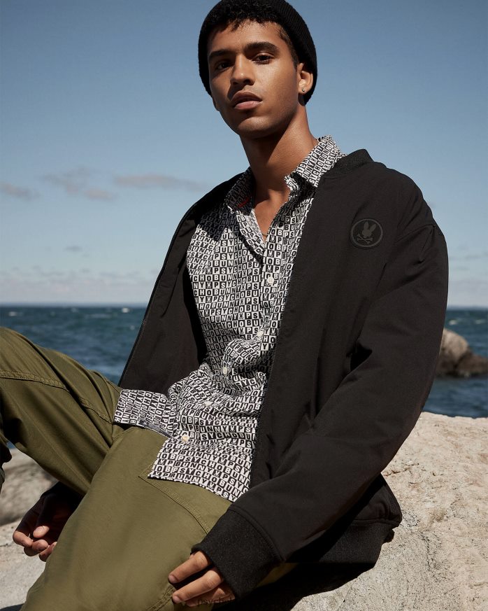 camisa de manga corta con estampado hamming para hombre ArmadaR46422291 Psycho Bunny