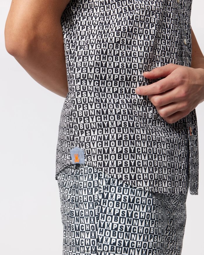 camisa de manga corta con estampado hamming para hombre ArmadaR46422291 Psycho Bunny