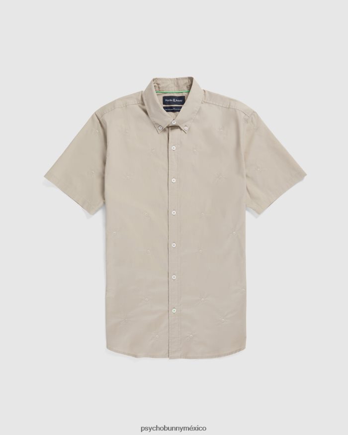 camisa de manga corta razzmic para hombre areniscaR46422373 Psycho Bunny