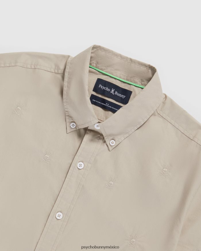 camisa de manga corta razzmic para hombre areniscaR46422373 Psycho Bunny